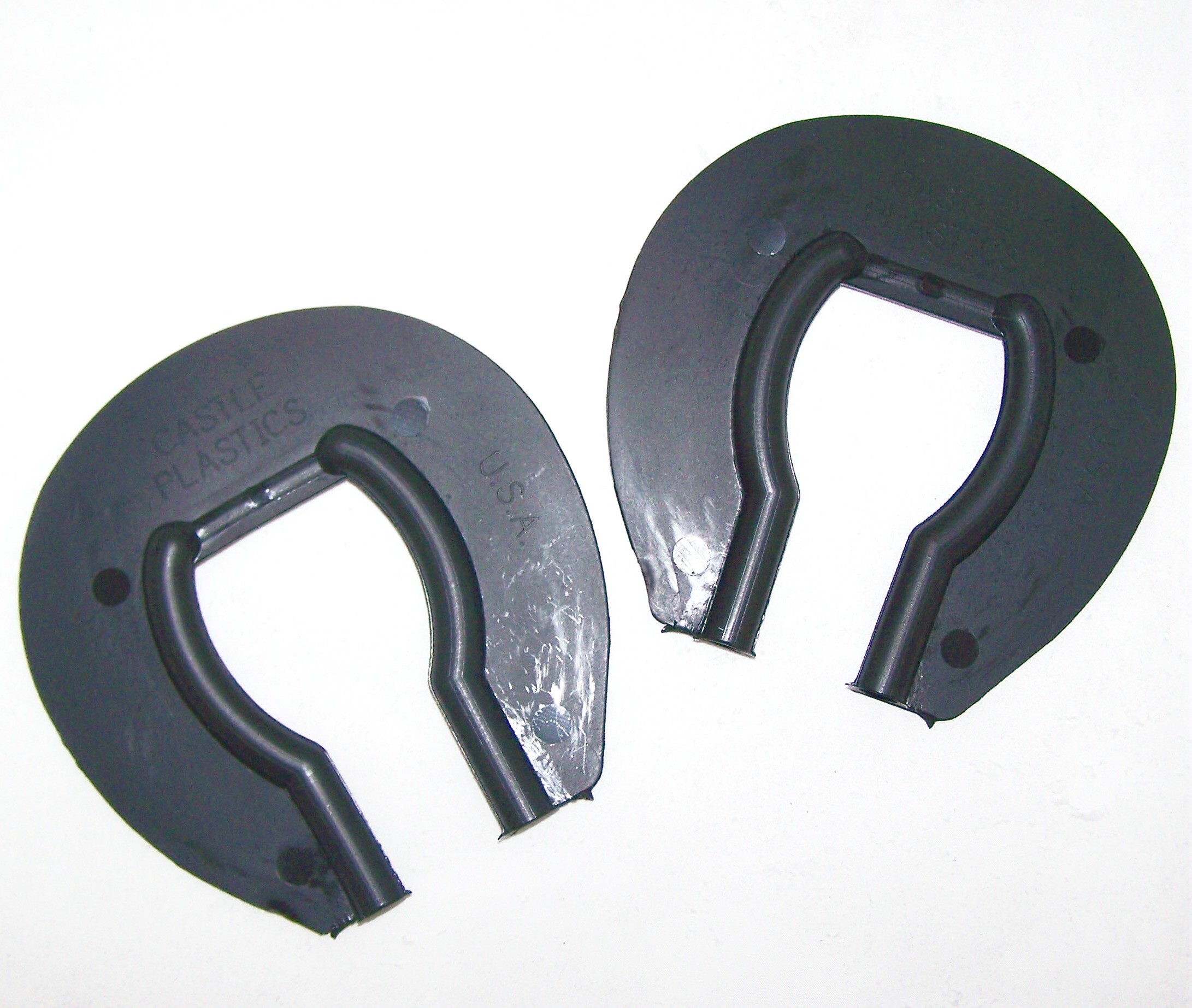Castle Small Square Toed Rim Sno Pads, Black